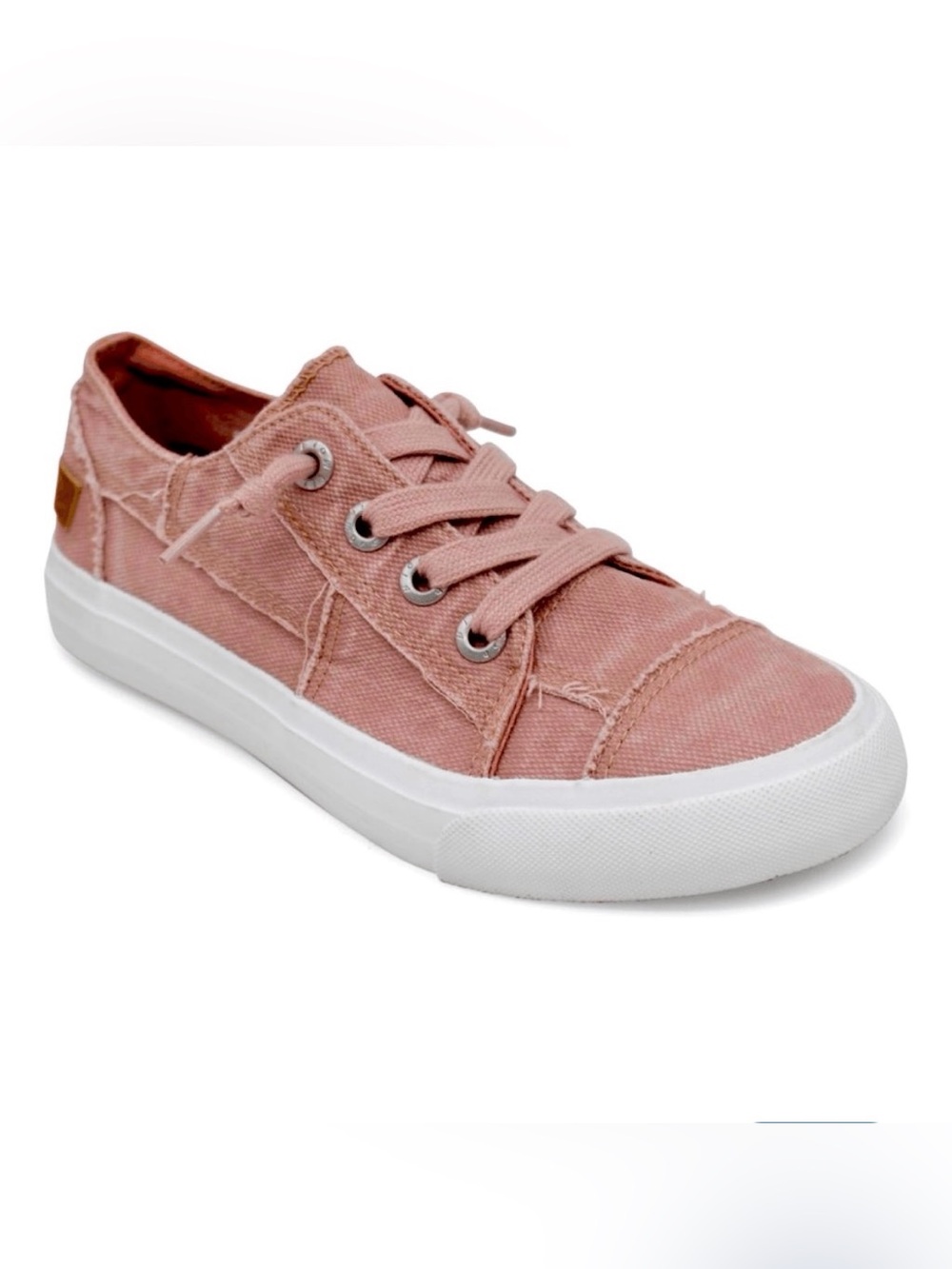 Blowfish Malibu Maxine Dusty Pink Distressed Stitched Cushioned Sneakers Size 7